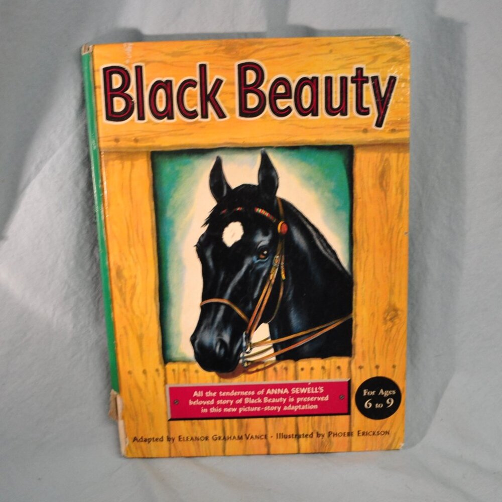 3 for $36 - Black Beauty hard cover book vintage 1970s Anna Sewell (109)